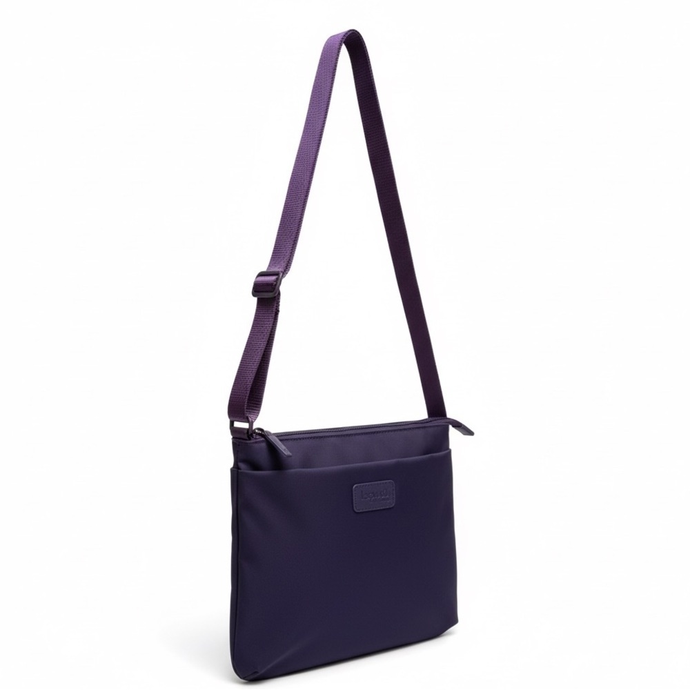 Lipault Purple Nylon Crossbody Adjustable Strap - Picture 4 of 11